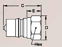 Hydraulic Coupling Plugs, Series 1 HK to 8 HK