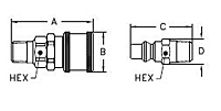 HCouplings Series100 Male secondary