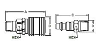 HCouplings Series1000 Male secondary