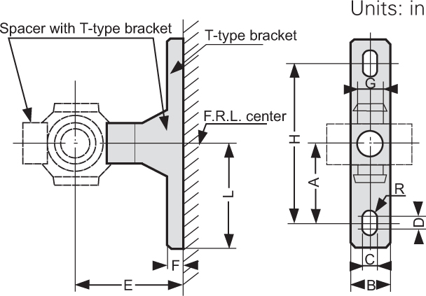Tee Bracket Types T-Type Brackets/T-Type Brackets with Spacer On M & M Rogness Equipment Co.