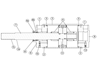 101 Series Roundline Pneumatic & Hydraulic Cylinders Diagram