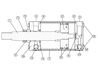 AS/ASH Aluminum Pneumatic & Hydraulic Cylinders Diagram