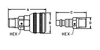 HCouplings Series4000 Male secondary