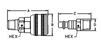 HCouplings Series6000 Male secondary