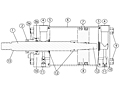 7K Series Heavy Duty Pneumatic Cylinders Diagram
