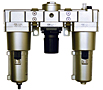 FRL200/400/800/1600 Series Modular Filter, Regulator and Lubricator Components